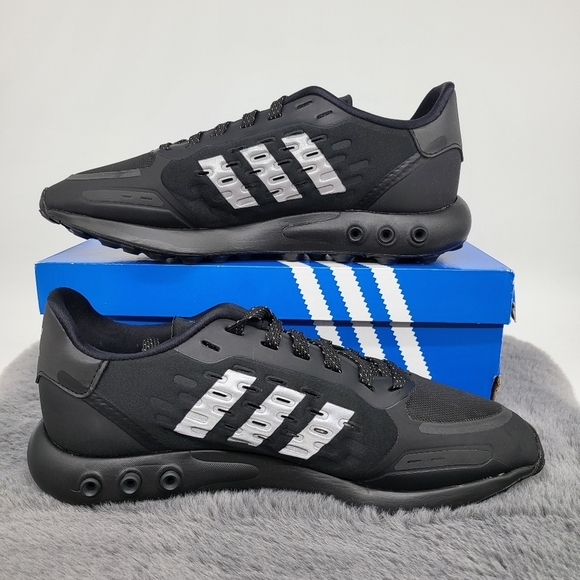 New Adidas Originals La Trainer 3 III Men's Training Shoes Black Size 11 - Picture 5 of 7